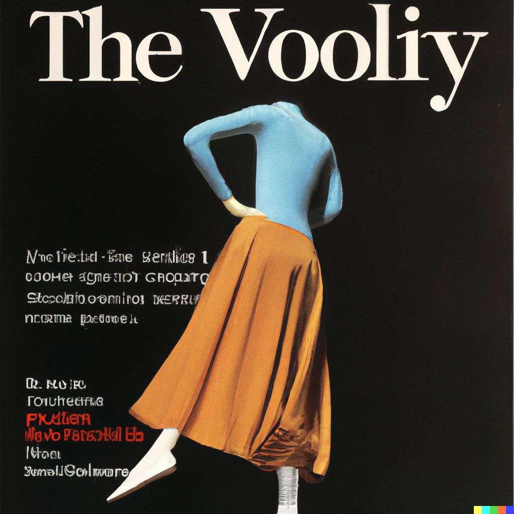 the discovery of gravity, front cover of Vogue, 1980